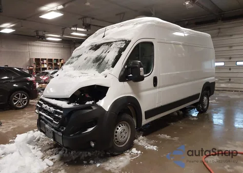 2024 Ram Promaster 2500 Tradesman High Roof 159 Wb W/Pass Seat z USA, uszkodzony, nr VIN 3C6LRVDG0RE132498